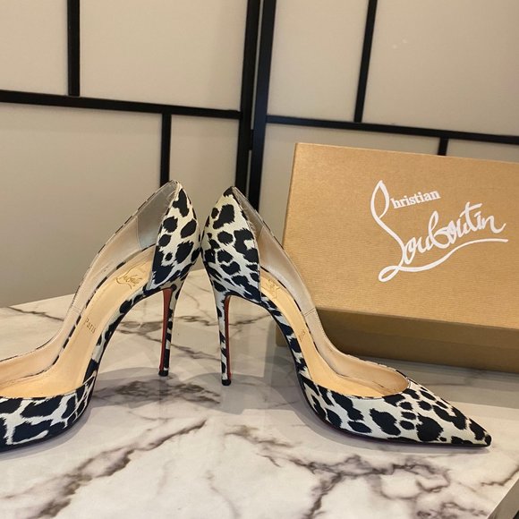 Christian Louboutin Iriza 100 Leopard Heel - Picture 6 of 7